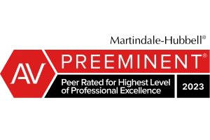 Martindale-Hubbell AV Preeminent / Peer Rated for Highest Level of Professional Excellence 2023 - Ba